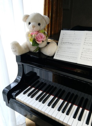 ピアノと熊さん